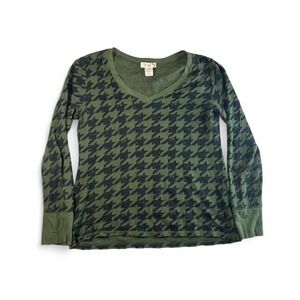 reen & black vintage y2k ocean pacific long sleeve thermal top Size XL